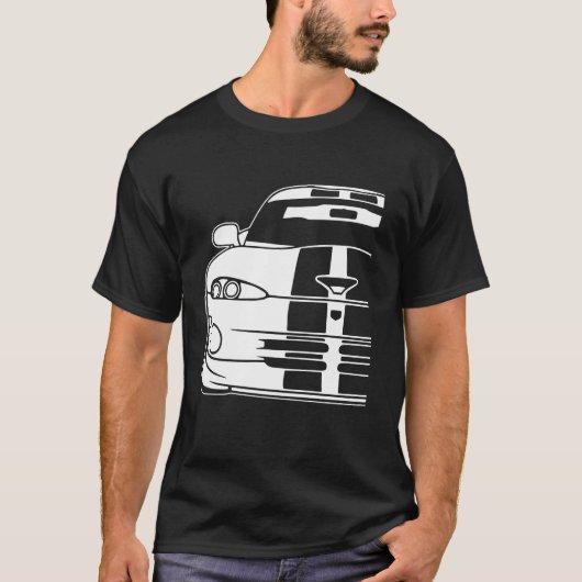 Dodge Viper 1996 Gts Stripes 1 Tシャツ (正面)
