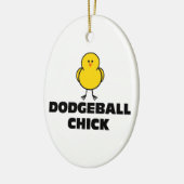 Dodgeballのひよこ セラミックオーナメント (左)