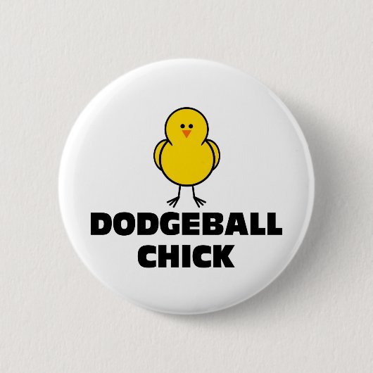 Dodgeballのひよこ 缶バッジ (正面)