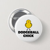 Dodgeballのひよこ 缶バッジ (正面&裏面)