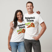 Dodgeballのチーム(おもしろいな)ピザTシャツ Tシャツ (ユニセックス)