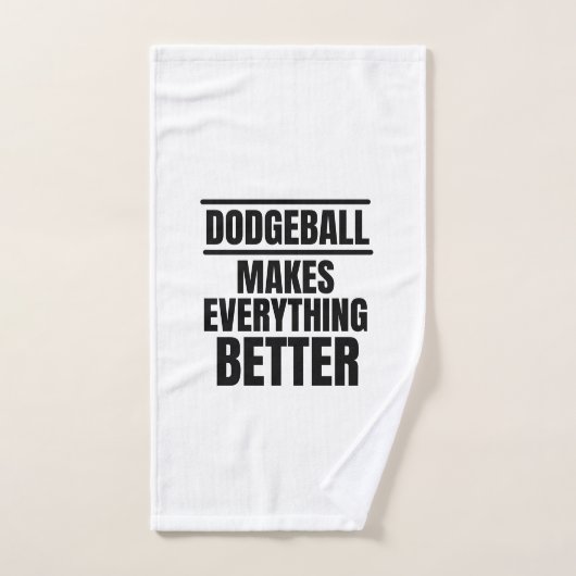 Dodgeballは全てをより良くする ハンドタオル (ハンドタオル)