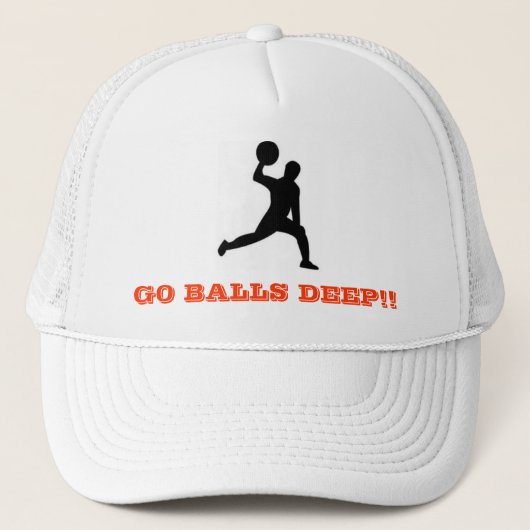 dodgeballは、球深い行きます!! キャップ (正面)