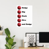 Dodgeballポスター ポスター (ホームオフィス)