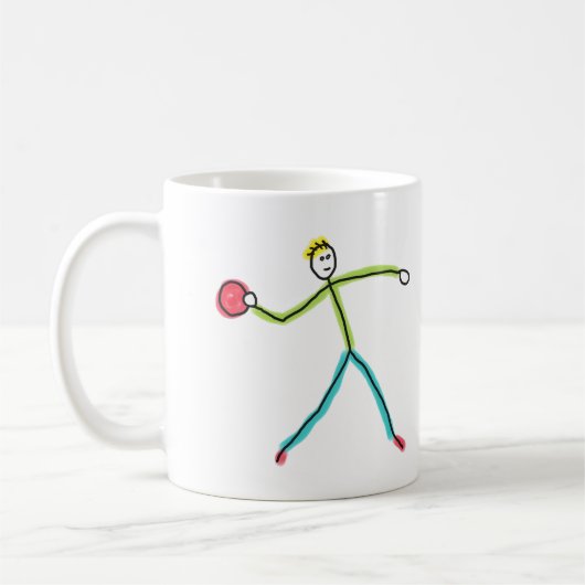 Dodgeball Stickman コーヒーマグカップ (左)