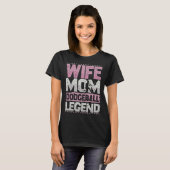 Dodgeball Wife Mom Vocation Ball Legend People Bal Tシャツ (正面フル)