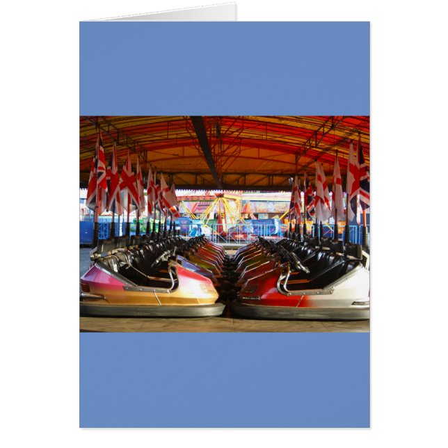 Dodgem Cars at Funfair Card (正面)