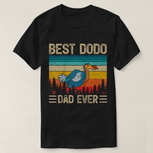 Dodo Bird Vintage Funny Best Dodo Dad Ever Father' Tシャツ (デザイン正面)