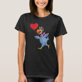Dodo Bird With Heart Balloon Valentines Day Love B Tシャツ (正面)