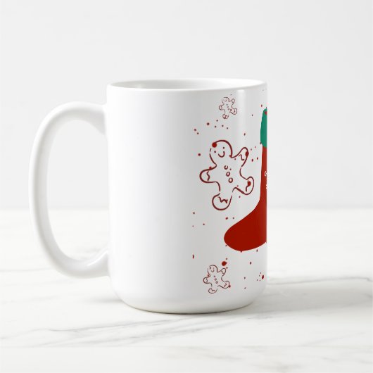 Dodo Craft Studio かわいいクリスマス・ストッキング ホリデー コーヒーマグカップ (左)