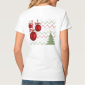 Dodo Craft Studio クリスマスのぬくもりを感じるオーナメント アート Tシャツ (裏面)