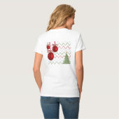 Dodo Craft Studio クリスマスのぬくもりを感じるオーナメント アート Tシャツ (裏面フル)