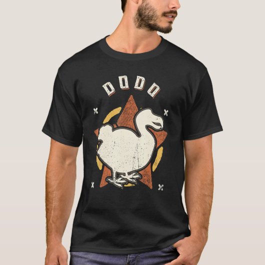 Dodo Vintage Retro Classic Animal Tシャツ (正面)