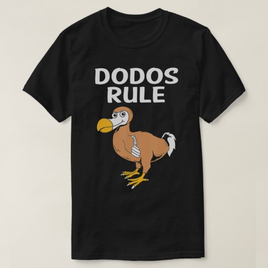 Dodos Rule Funny Dodo Bird Tシャツ (デザイン正面)