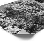 DoeとFawn Yosemiteのモノクロ写真 ポスター (角)