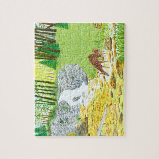 Doe and Fawn ジグソーパズル (縦)