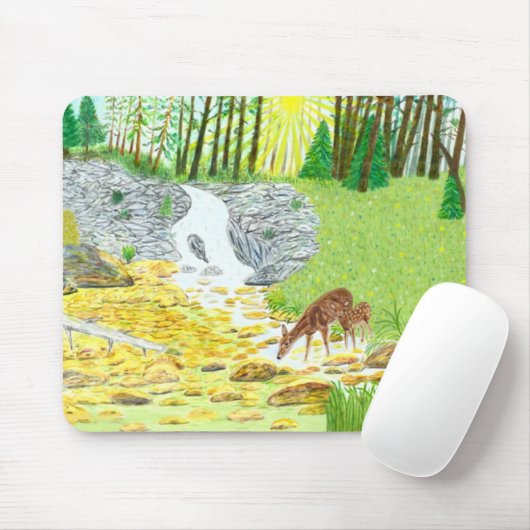 Doe and Fawn マウスパッド (マウス)