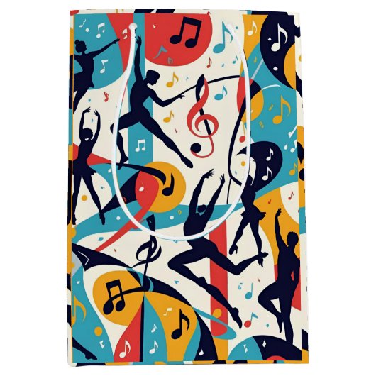 Doe de ZiggZagg - Cadeaupapier ミディアムペーパーバッグ (正面)