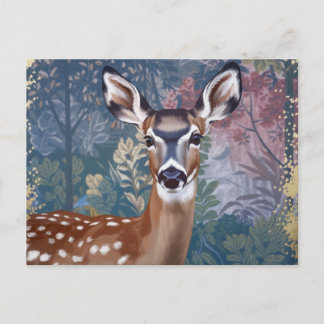 Doe Deerの絵を描はがき ポストカード