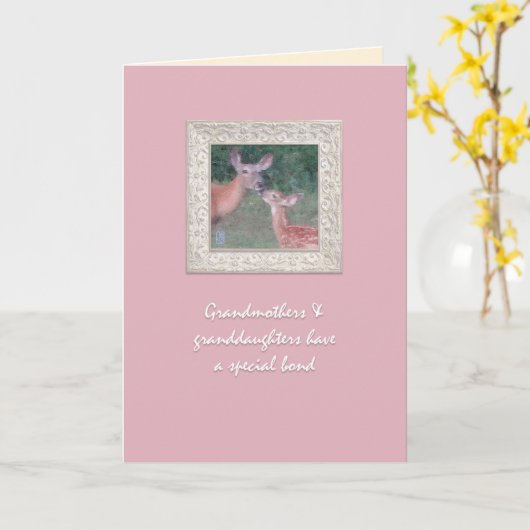 Doe & Fawn "印象派"祖母誕生日 カード (黄色い花)