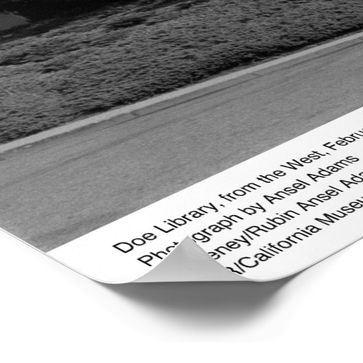 Doe Library, from the West, 1967 ポスター (角)