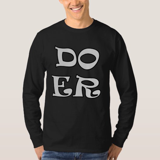 Doer Will Do Motivation Inspiration Get Done Men W Tシャツ (正面)