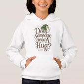  “Does Someone Need a Hug” Girl’s Pullover Hoodie (正面)