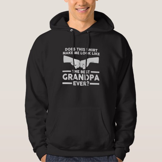 does this make me look like grandpa grandfather パーカ (正面)