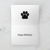 DogとBrownie Cakeを使用してパーティーに対応 カード (内部)