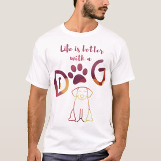 DOGの方が人生⭐⭐⭐⭐⭐ Tシャツ
