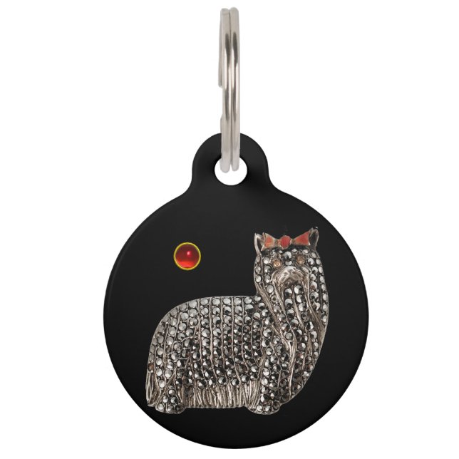 DOGビクトリアンポートレートズヨークシャーテリア ペット　ネームタグ (正面)