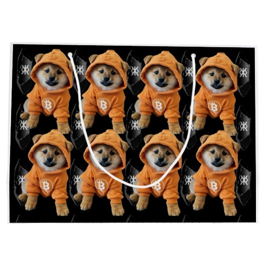 DOGラネストン抱き枕 ラージペーパーバッグ (裏面)