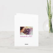 DOGラバー水彩ポートレートノート カード (裏面)