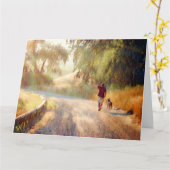 DOG天国ジャンボグリーティングカード カード (黄色い花)