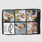 DOG最高のパパEver – ゴルファーパーソナライズされた- 5写真 ゴルフタオル (横)