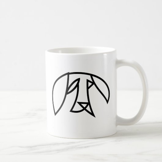 Dog™の悲しいマグ コーヒーマグカップ (右)