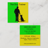 Dog カッコいい Training名刺 スクエア名刺 (正面/裏面)