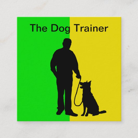 Dog カッコいい Training名刺 スクエア名刺 (正面)