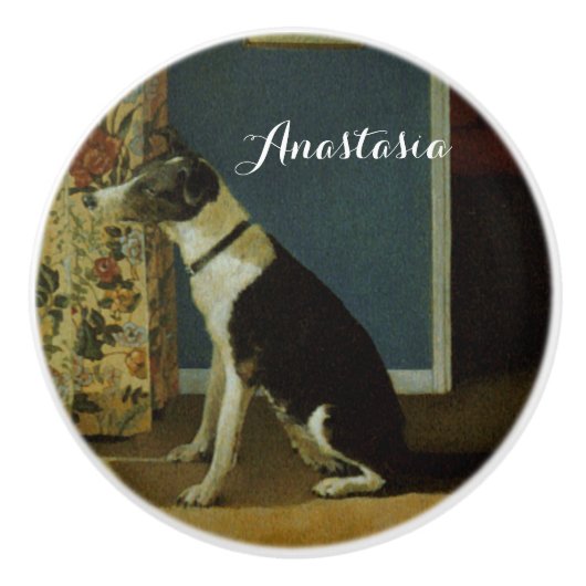 Dog  セラミックノブ (正面)