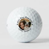 DOG パーソナライズされた MOM最高の Ever Pet Photo Titleist ゴルフボール (正面)