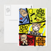 Dog_メソッド ポストカード (正面/裏面)