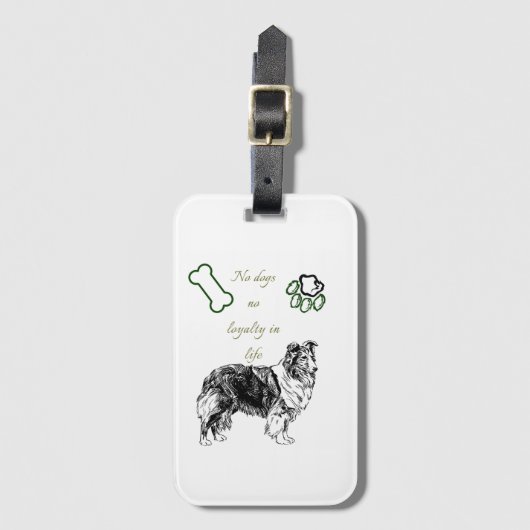 Dog ラゲッジタグ (正面縦)