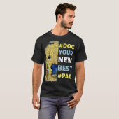 #Dog、新しい最高のPal# Tシャツ (正面フル)