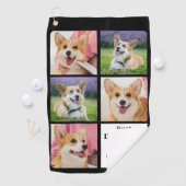 DOG 最高の MOM By Parパーソナライズされた - 5 Photo Collage ゴルフタオル (インサイチュ)