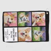 DOG 最高の MOM By Parパーソナライズされた - 5 Photo Collage ゴルフタオル (横)