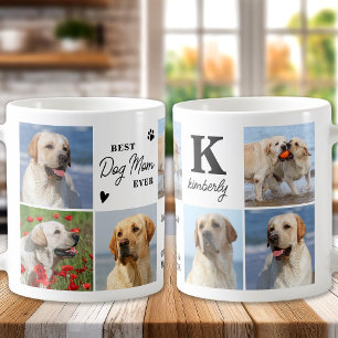 DOG 最高の MOM Everカスタムモダン 7 Photo Collage コーヒーマグカップ