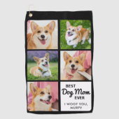 DOG 最高の MOM Ever – ゴルファーパーソナライズされた- 5写真 ゴルフタオル (正面)