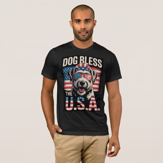 Dog 賛美 the USA Tシャツ (正面フル)