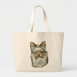 Dog 4, B, Yorkshire Terrier,ジャンボトート ラージトートバッグ