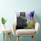 Dog 94 black Chihuahua クッション (椅子)